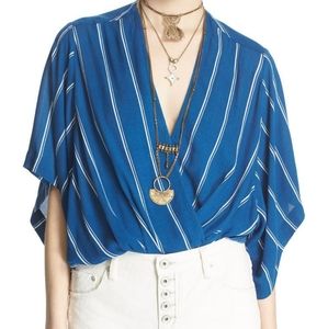 FP Stripe Kimono Sleeve Top